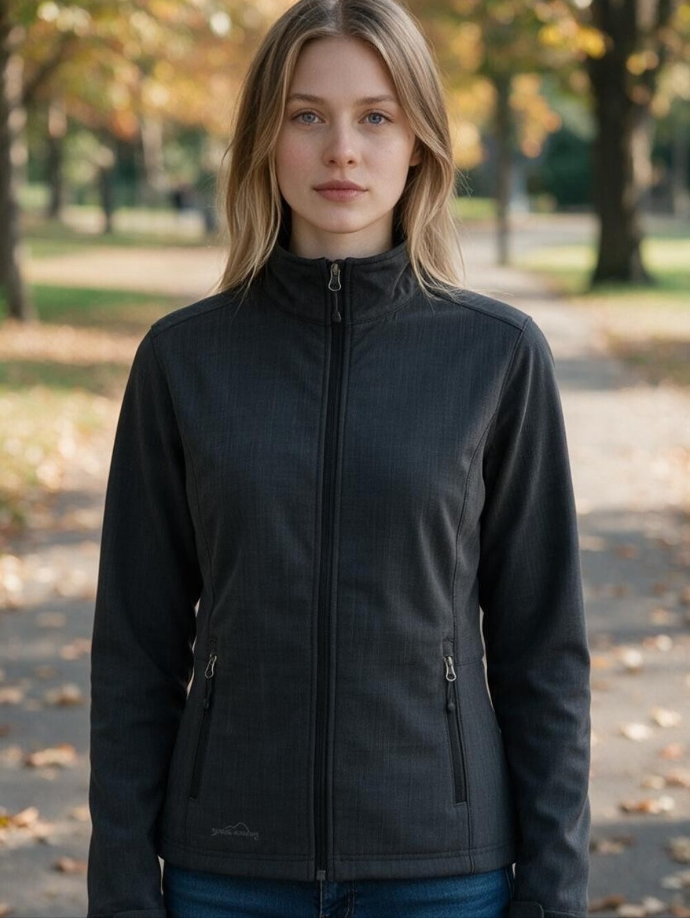 EDDIE BAUER Shaded Crosshatch Soft Shell Ladies' Jacket XS